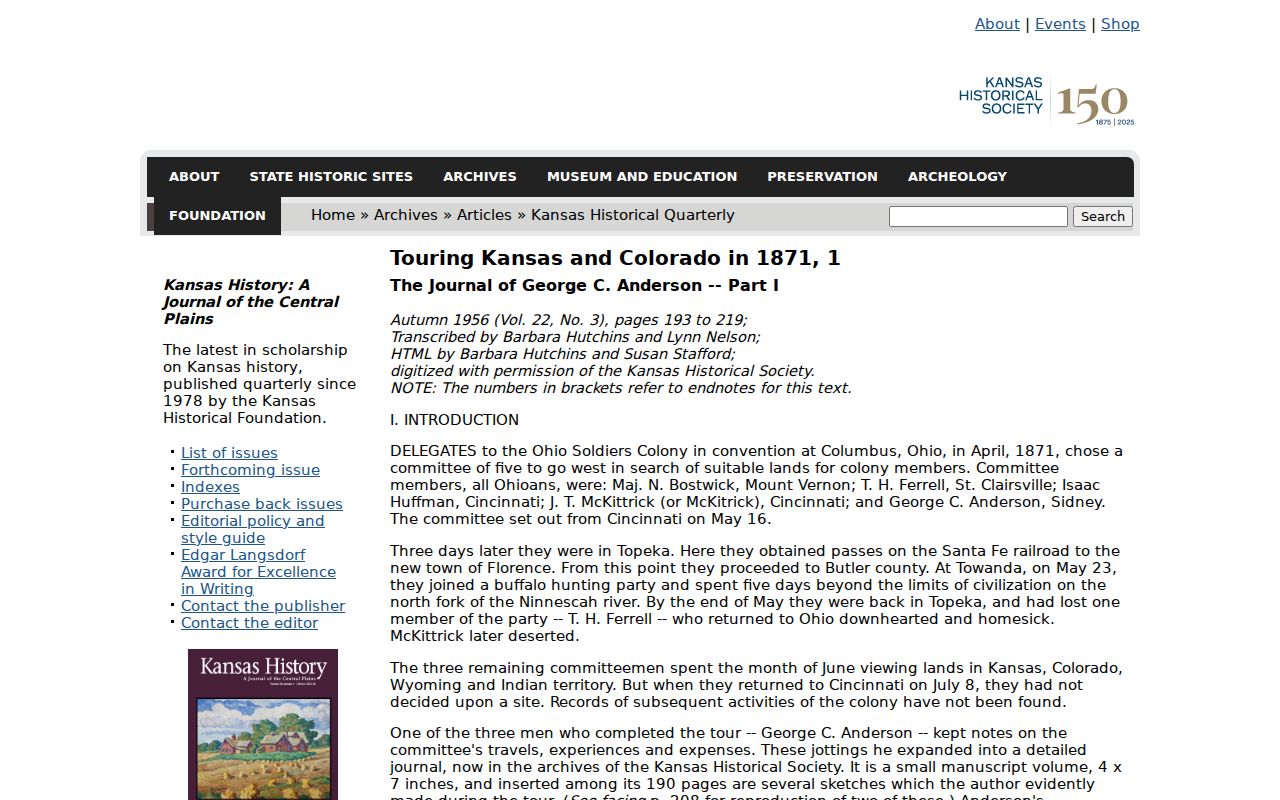 Topeka city directory 1871 sample entry