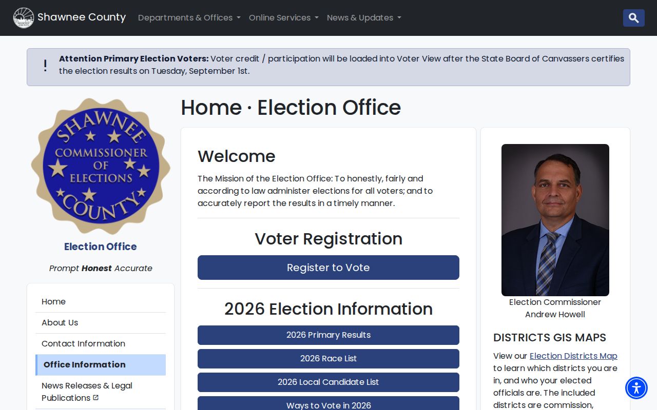 Topeka neighbors Shawnee County elections resources