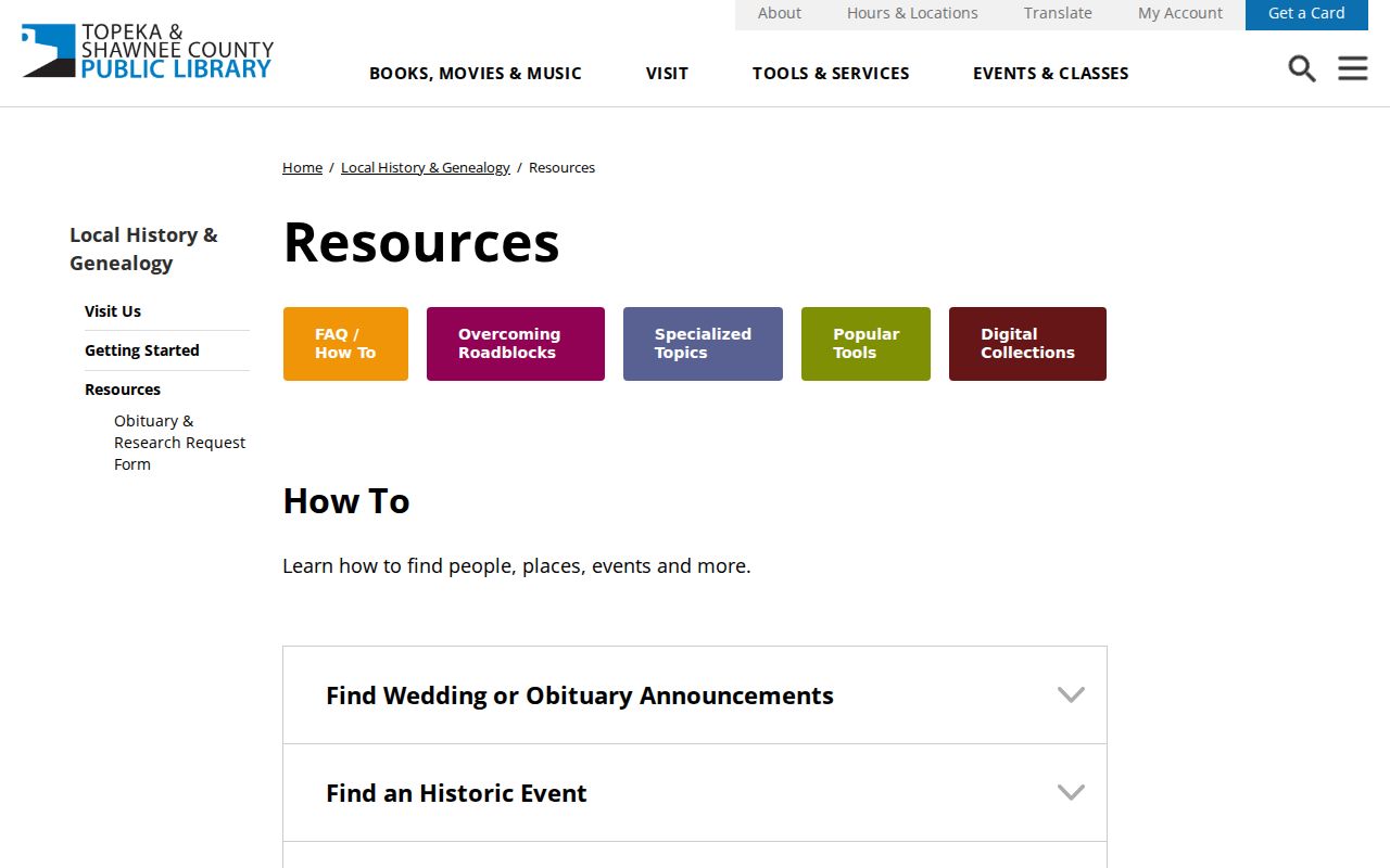 Topeka previous residents house history resources